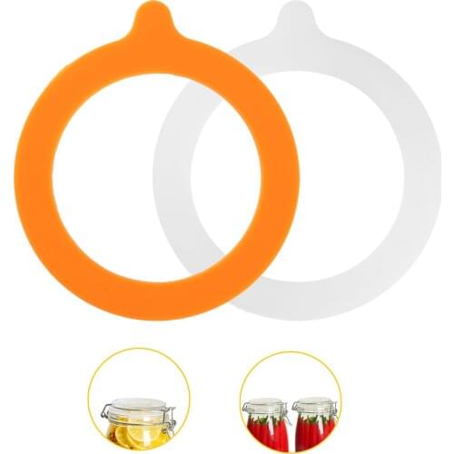 10Pcs Silicone Gaskets Replacement Gasket Seals Food Grade Airtight Leak-proof Rubber Seals Rings Fits Regular Mouth Canning Jar