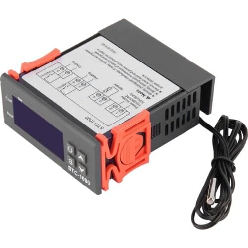 STC-1000 2V 110V 220V Dual Digital Temperature Controller Two Relay Output Thermoregulator Thermostat With Heater Cooler