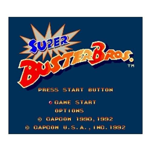 Super Buster Bros. 16 bit Big Gray Game Card For USA NTSC Game Player