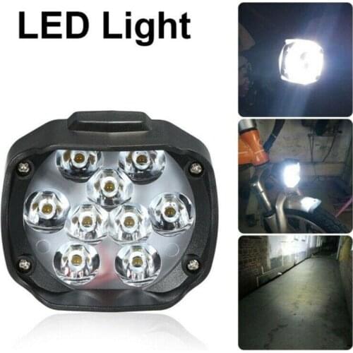 Led Flood Light 15W 1500LM Moto Waterproof Lamp Led Work Light 9 Led Headlight Lamp Scooters Fog Light Working Spotlight
