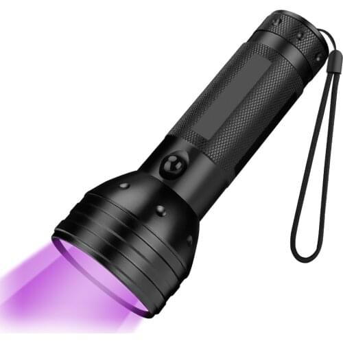 UV Flashlight Ultra Violet Light Waterproof Mini UV Light Currency Driver License Passports Authentication Use AA Battery