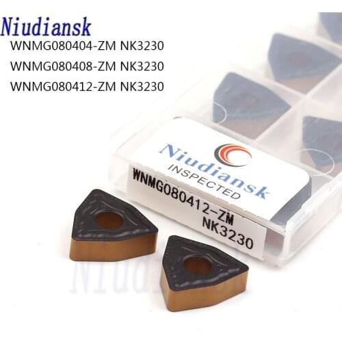 WNMG080404 ZM WNMG080408 ZM WNMG080412 ZM NK3230 High Quality Carbide Inserts CNC Metal Turning Tools For Machining Steel Parts