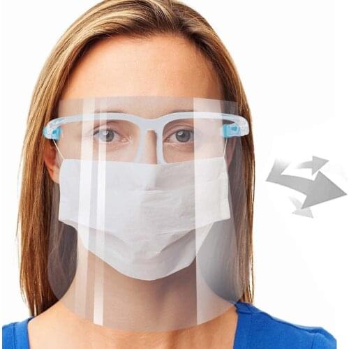 1Pcs Adjustable Face Shield Safety Protective Mask Anti-Shock Safety Mask Visor Shield Oil-Splash Proof Kitchen Cooking Tools