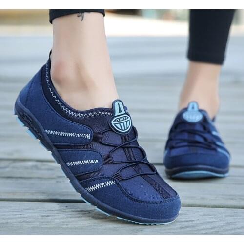 Women Shoes Air Mesh Breathable Sneakers Women Casual Shoes Fashion Ladies Shoes Slip-On Outdoor Falts Chaussures Femme