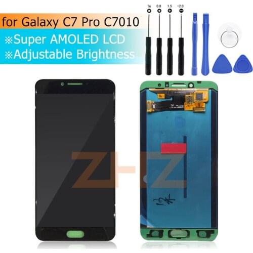 For Samsung Galaxy C7 Pro C7010 LCD Display + Touch Screen Digitizer Assembly for Galaxy C7 Pro LCD Display Repair Parts