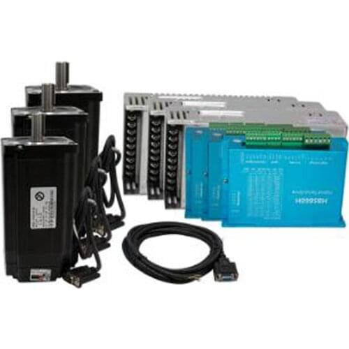 4pcs 8.5N.m nema 34 closed loop high speed stepper motor set 86 stepper motor + driver HBS860H + power supply