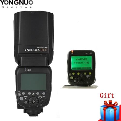 YONGNUO Official YN600EX-RT II Flash Speedlite Wireless TTL 1/8000s w YN-E3-RT Transmitter for Canon 1300D 6D 750D 1200D DSLR