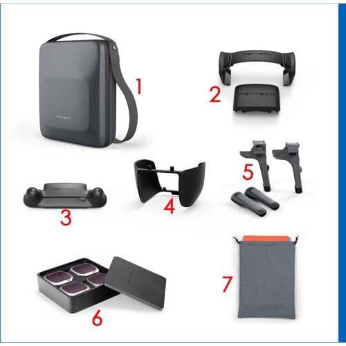 PGYTECH Mavic 2 Pro for DJI MAVIC 2 PRO(Professional) carrying case landing gear extensions lens hood Accessories Combo