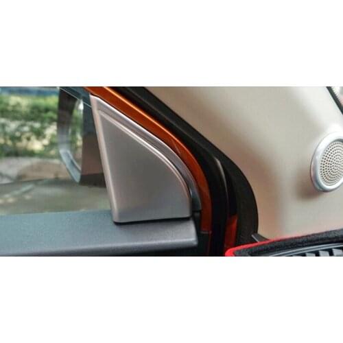 For MG GS 2015 2016 2017 ABS Matte Car interior A-pillar Speaker horn ring Cover trim car styling accessories 2pcs