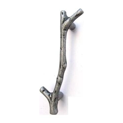 Home Hardware Silver Handle Rural wardrobe drawer handle Door Cabinet Drawer Pulls(C.C.:96mm,Length:121mm)