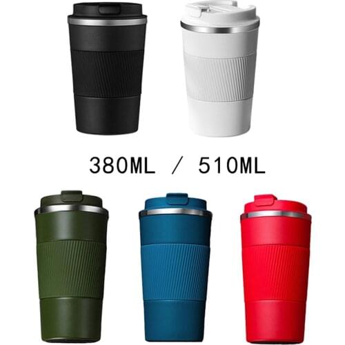 Coffee Mug Hot & Cold Coffee Beverage Drinks Insulated Thermal Cup With Lid