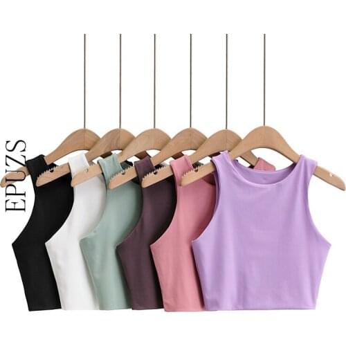 Summer white crop top women sexy tank top women vintage cute tops woman pink black tops punk streetwear 2021