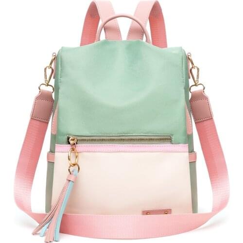 Fashion lady bag anti-theft women backpack hight quality candy color backpacks female large capacity womens shoulder bags