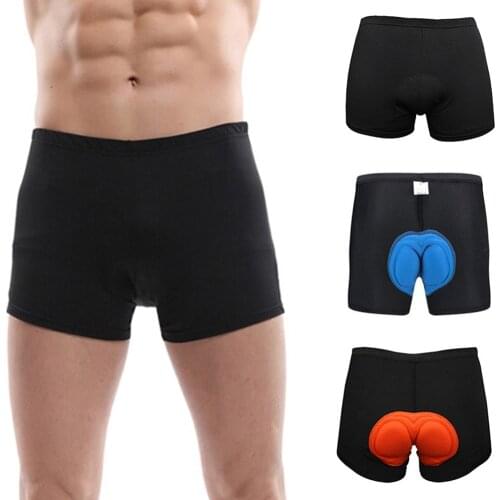 Men Thickened Sponge Cycling Shorts Comfortable Underwear Sponge Gel 3D Padded Bike Short Pants A66