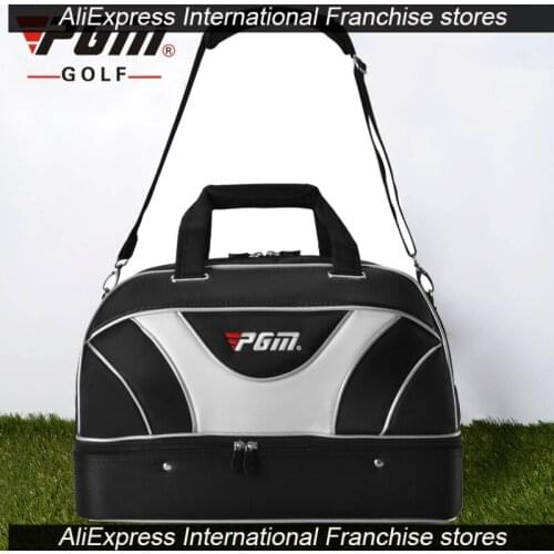 PGM Clothing And Shoes Bag Double Layer Shoulder Tour Bag Men Golf Travel Bags Handbag Big Lady Sport Portable Ball Package
