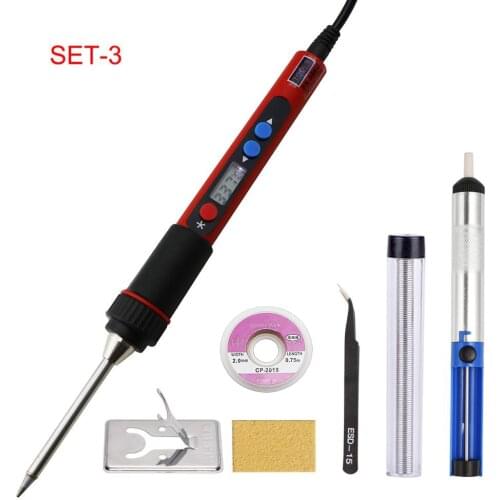 Portable Digital LCD USB Soldering Iron 5V 10W Ferrode Solda Adjustable Temperature Solder Iron Welding Tools