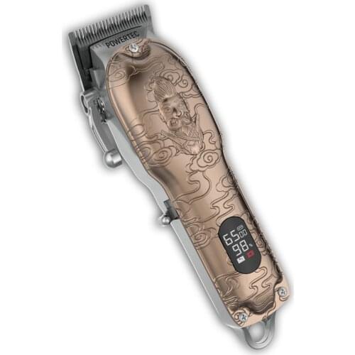 Professional Shaving Hair Clipper Electric Powertec TR-6700 Best Quality Titanium Blade Hair Trimmer for Barber