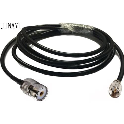 RG58 50-3 Coax Cable UHF SO239 female to Mini UHF Coaxial Connector Cable 50ohm 2m 5m 10m 20m