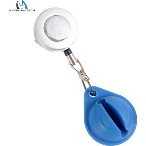 Maximumcatch Silicone Fly Fishing Rod Clip Holder with Magnet Zinger Retractor Fishing Accessory