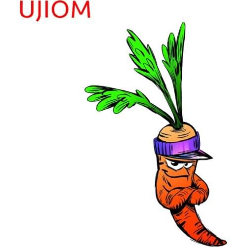 UJIOM Funny Carrot Cartoon Character Sticker Wall Stickers Decoration Home Switch Panel Sticker Room Decals Decor Home Wallpaper