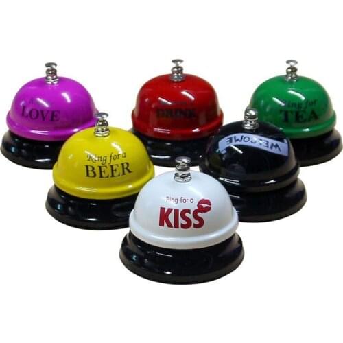 Desk Kitchen Hotel Counter Reception Restaurant Bar Ring for Service Call Bell Color Random Design