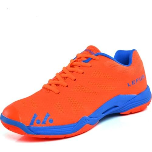 Volleyball Shoes Men Women Breathable Badminton Sneakers Orange Blue Training Volleyball Sneaker Men Lightweight Tennis Shoes