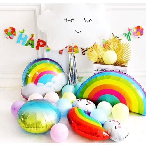 Rainbow Cloud Aluminum Foil Balloon Decoration Adult Wedding Party Childrens Day Travel Toy Gift Baby Bathing Sleep