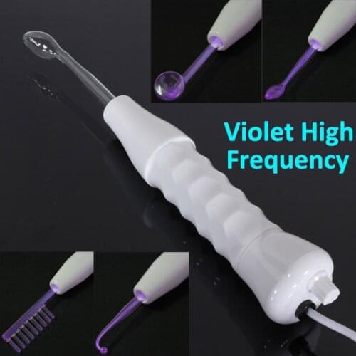 High Frequency Facial Machine Glass Tube Electrode Glass Tube Violet Purple Light Skin Care Tool Spot Acne Remover Beauty Device