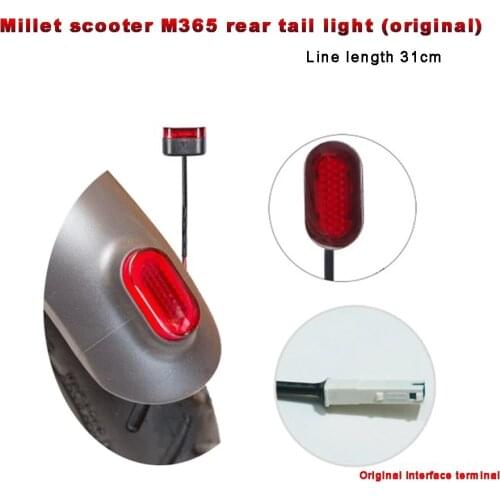 Rear Tail Lamp for M365 Kick Scooter/Rear Tail Plastic Light for Xiaomi mijia M365 Scooter with wire and original terminal