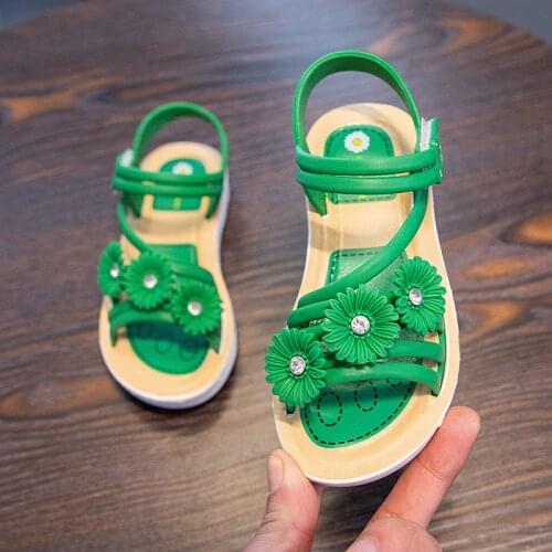 1-16 years old girls sandals childrens beach shoes 2021 summer new little girl princess shoes soft sole baby shoes big kids