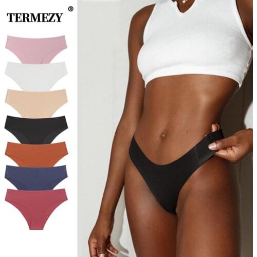 Woman Panty Sexy Thongs Woman Underwear Seamless Sports Female Lingerie G-string For Woman lce Silk Fashion Panties Dropship