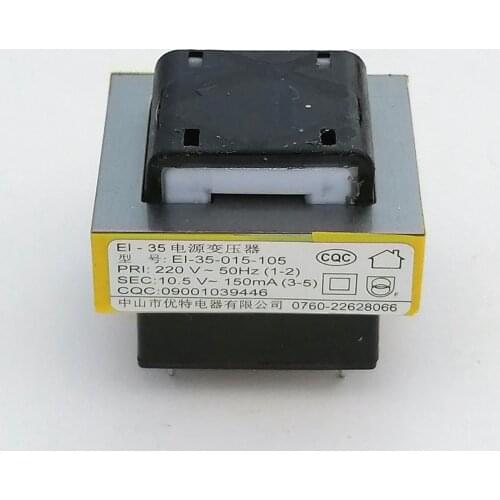 1pc Pressure Cooker EI Power Transformer AC 220V 50Hz 10.5V, 150mA Rice Cooker Magnetic Core EI35-015-105 Open Frame Type