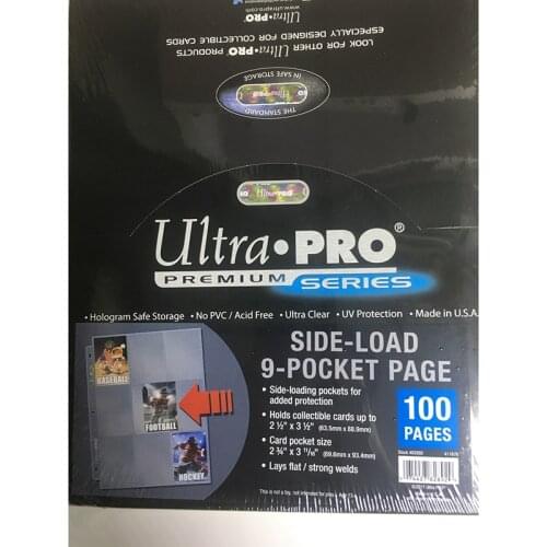 20 Pages/Set and 9 Cards slots/page Transparent Cards Album Board Games Collection Book Protect for Trading Cards MGT/Poker/YGO