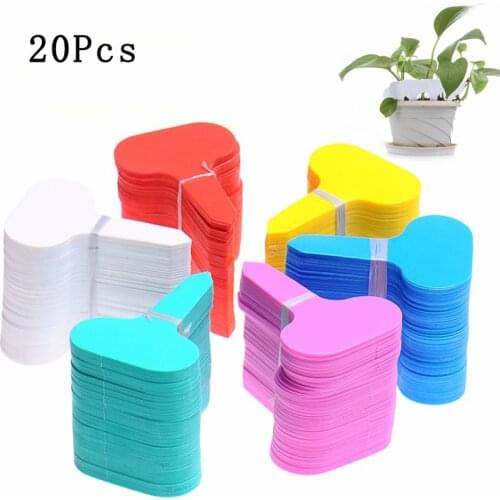 20pcs Plant Label T-shaped Plastic Nursery Garden Plant Label Flower Thick Label Trademark Garden Decoration