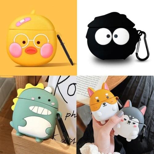 3D Cute Cartoon Dinosaur Earphone Case For Oneplus Buds Soft Silicone Wireless Portable Headphone Cover For One Plus Buds TWS