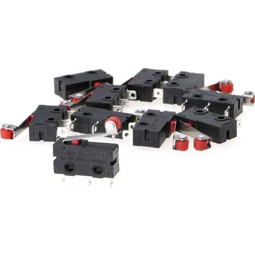 5Pcs/Set KW12-3 PCB Micro Roller Lever Arm Open Close Limit Switch Microswitch Tool Parts