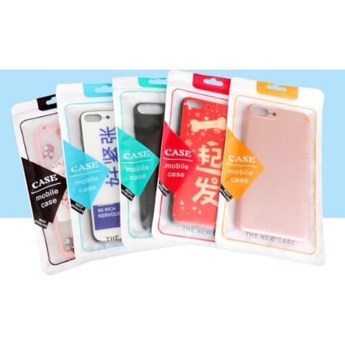 50PCS 10x18cm Cell Phone Case Bag Cable Bag Transparent Self Lock Bag