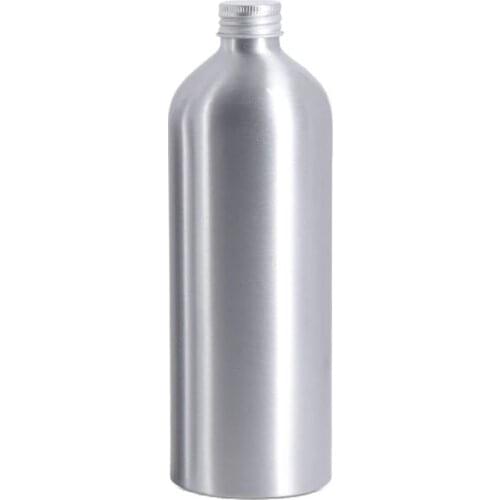 500ml Aluminium metal bottle black silver gold lid lotion emulsion oil essence facial toner toilet skin care cosmetic packing