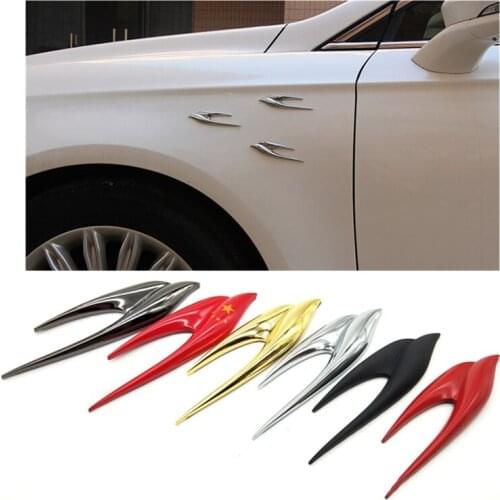 7 Colors Car-styling Metal Animal Sticker Peace Swallow Universal Glue Decal Decorate Car Body Window Fender Rear Bumper Paster