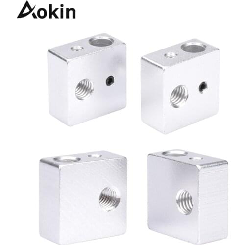 5Pcs 3D printer Accessories heating block Makerbot MK7 MK8 dedicated print head heated Aluminum block MK8 Extruder