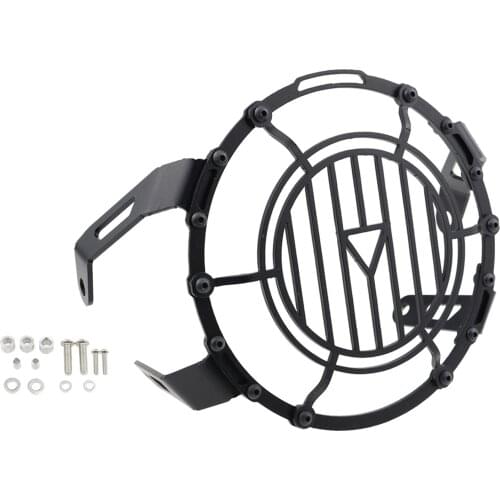 Motorcycle Accessories Headlight Lamp Grille Guard Lense Covers Kit for Triumph Street Twin 900 / Scrambler 2016-2020