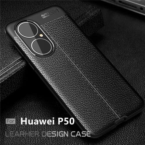 For Cover Huawei P50 Case For P50 Pro P 50 40 Pro Shockproof Luxury Soft TPU Leather For Case Huawei P40 Pro P 50 40 Pro Fundas