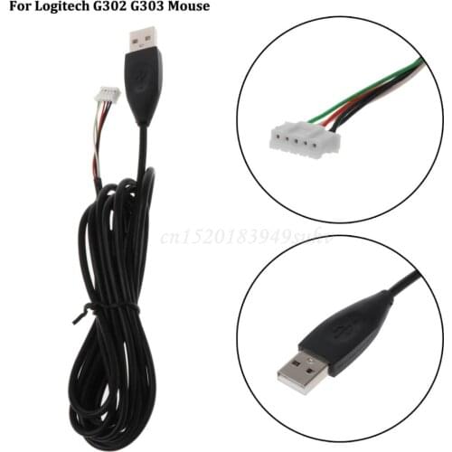 Deek-Robot Durable USB Soft Mouse Cable Replacement Wire For Logitech G302 G303 G102 Mouse