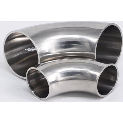 89mm/102mm OD Sanitary Butt Weld 90 Degree Elbow Bend Pipe 304 stainless steel Fitting For Home brew Wine Beer