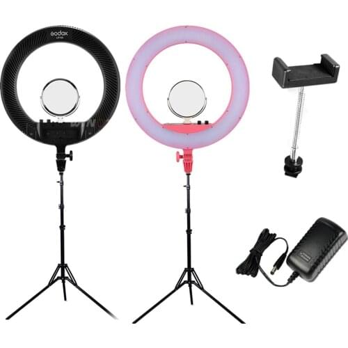 GODOX LR160 3200k-8000k Color Temperature Adjustable Photography Light LED Lighting Lamp + Makeup Mirror 2M Light Stand Tripod