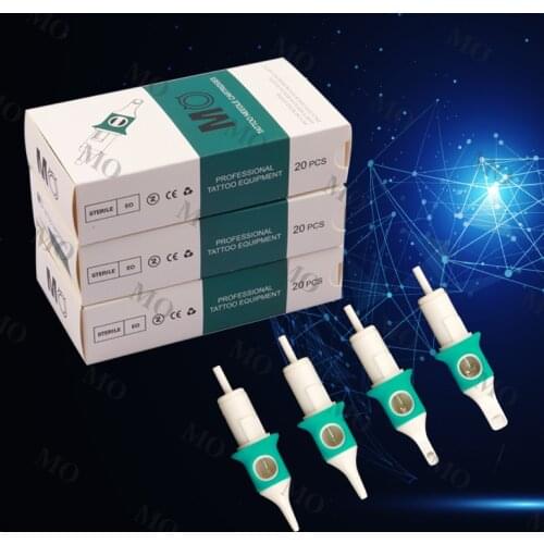 40PCS Cartridge Tattoo Needles RM Disposable Sterilized Safety Tattoo Needle for Cartridge Machines Grips Free shipping