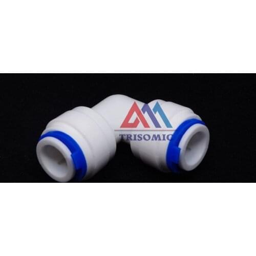 Elbow 3/8" OD Tube Quick Push Fitting Connection Aquarium RO Water Filter Reverse Osmosis System