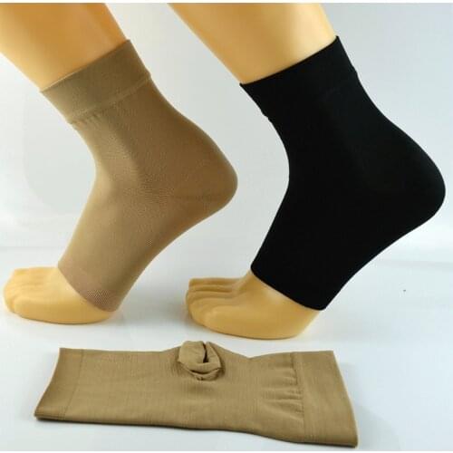Y98B Ankle Compression Sleeve Open Toe Compression Socks for Swelling Plantar Fasciitis Sprain Neuropathy Foot Brace Support Men