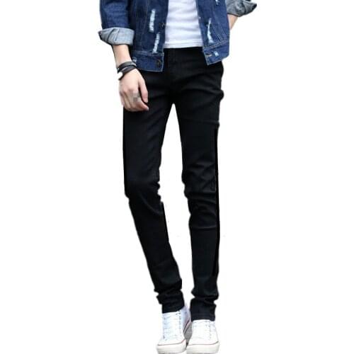 Y2011-A1326 2020 spring autumn new zipper Korean version men fashion trend jeans cheap wholesale Factory direct sale