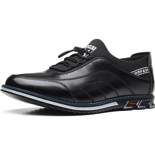 2021 New Men Shoes Leather Cowhide Leather Shoes Men Comfortable Low-top British Casual Single Shoes Leather Shoes Formal Shoes